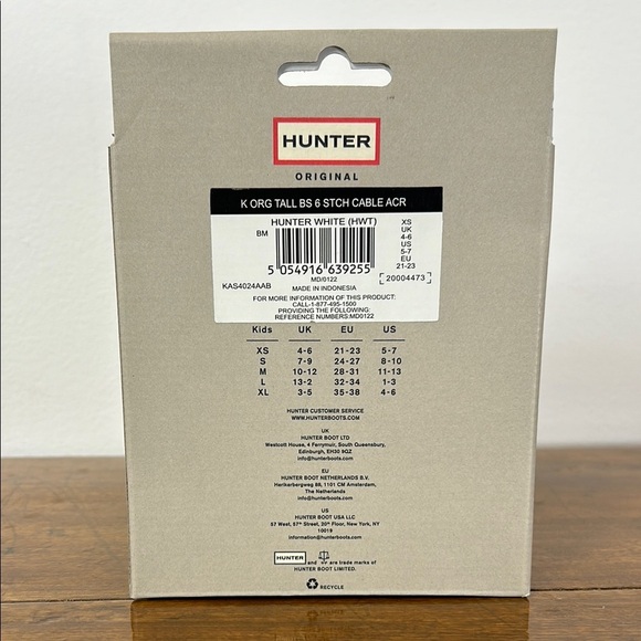 Hunter Kids Boot Socks Cream Knit Size XS Rain Shoes Feet Baby Winter Spring - Picture 2 of 5